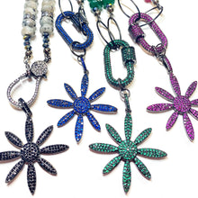 Cargar imagen en el visor de la galería, Bethlehem Star agate necklace with gunmetal details and zirconia star